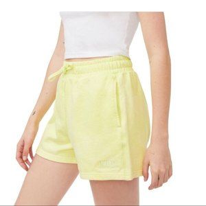 Puma MMQ French Terry Sunny Lime Shorts S NWT